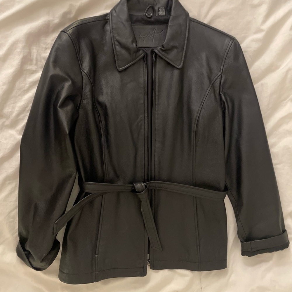 Black Leather Women's Jacket